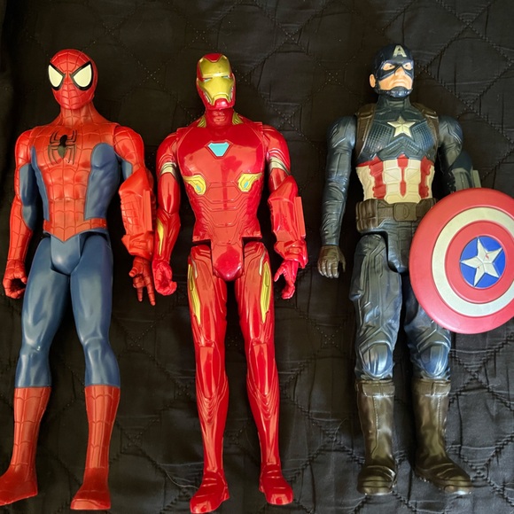 Spider man, Captain America, Iron Man action figures - Picture 1 of 7